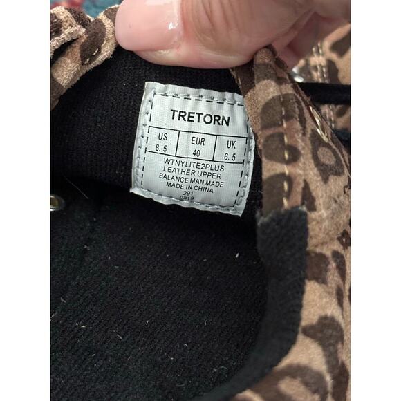 Tretorn Womens Brown Leopard Print Leather Sneaker Shoes Size 8.5 - Picture 9 of 9